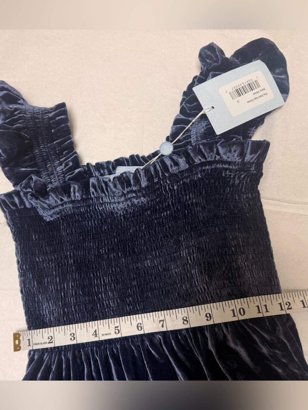 NWT; Hill House Home Ellie Nap Dress Navy Velvet 🌻 - Picture 6 of 8